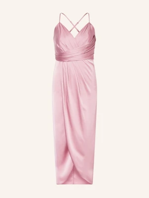 V By Vera Mont Sukienka Koktajlowa Z Satyny rosa