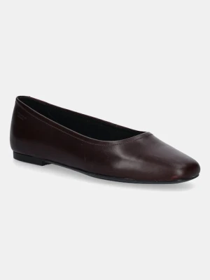 Vagabond Shoemakers baleriny skórzane JOLIN kolor bordowy 5508-001-38