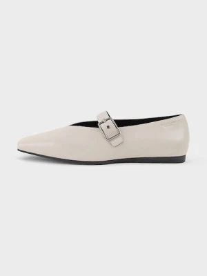 Vagabond Shoemakers baleriny skórzane WIOLETTA beżowy