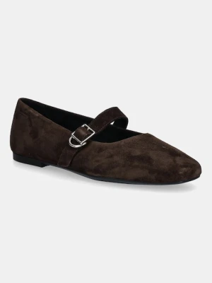 Vagabond Shoemakers baleriny zamszowe JOLIN kolor brązowy 5608-040-32