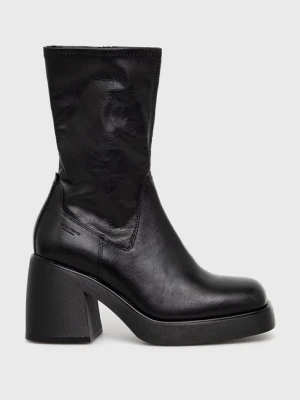 Vagabond Shoemakers botki BROOKE damskie kolor czarny na słupku