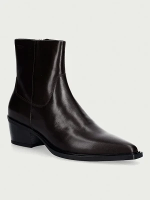 Vagabond Shoemakers botki damskie skórzane KELSEY brązowy