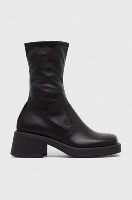 Vagabond Shoemakers botki DORAH damskie kolor czarny na słupku 5642.502.20