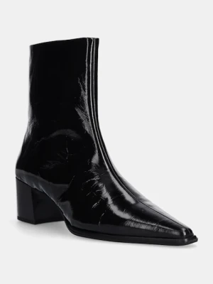 Vagabond Shoemakers botki skórzane GISELLE damskie kolor czarny na słupku 5854-060-20