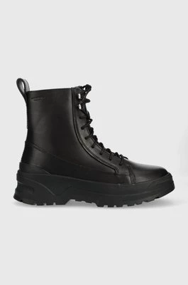 Vagabond Shoemakers botki skórzane MAXIME damskie kolor czarny na platformie ocieplone