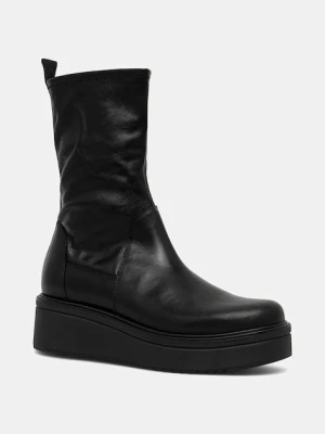Vagabond Shoemakers botki TARA damskie kolor czarny na platformie 6046-002-20