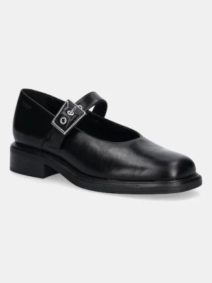 Vagabond Shoemakers buty skórzane ELLIS damskie kolor czarny na płaskim obcasie 6030-001-20