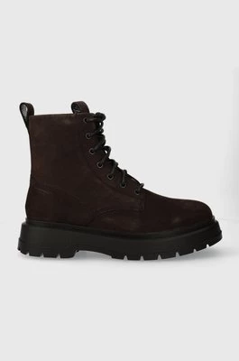 Vagabond Shoemakers buty zamszowe JEFF męskie kolor brązowy