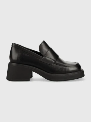 Vagabond Shoemakers czółenka skórzane Dorah damskie kolor czarny na słupku 5542.001.20
