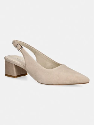 Vagabond Shoemakers czółenka z odkrytą piętą nubukowe MARTA