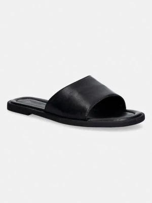 Vagabond Shoemakers klapki na płaskim obcasie damskie skórzane ZAIDA czarny
