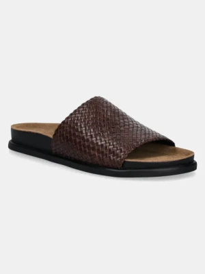 Vagabond Shoemakers klapki skórzane EFFIE damskie kolor brązowy 5922-125-35