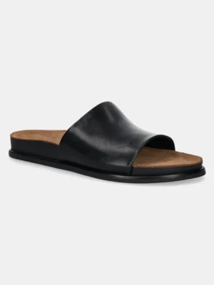 Vagabond Shoemakers klapki skórzane EFFIE damskie kolor czarny 5922-001-20