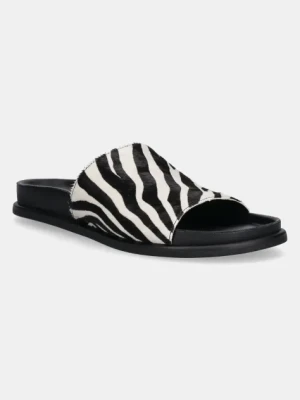 Vagabond Shoemakers klapki zamszowe EFFIE damskie kolor czarny 5922-461-87