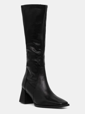 Vagabond Shoemakers kozaki skórzane HEDDA NARROW SHAFT damskie kolor czarny na słupku 5602-902-20