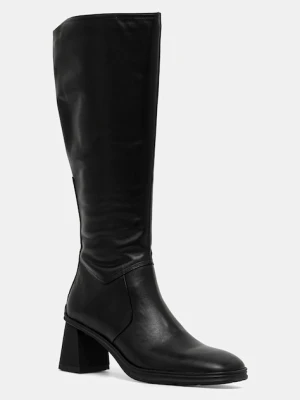 Vagabond Shoemakers kozaki skórzane JANINE damskie kolor czarny na słupku 6038-101-20