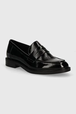 Vagabond Shoemakers mokasyny skórzane AMINA damskie kolor czarny na płaskim obcasie 5703-060-20