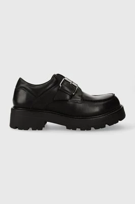 Vagabond Shoemakers mokasyny skórzane COSMO 2.0 damskie kolor czarny na platformie 5449.301.20