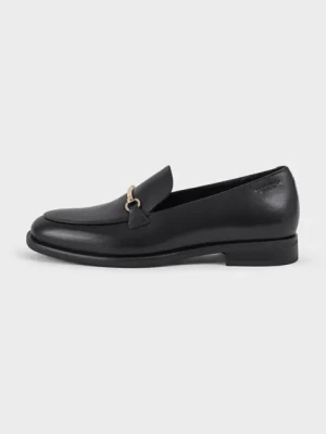 Vagabond Shoemakers mokasyny skórzane HEIDI damskie kolor czarny na płaskim obcasie 5909-101-20