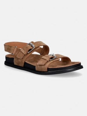 Vagabond Shoemakers sandały damskie zamszowe EFFIE brązowy