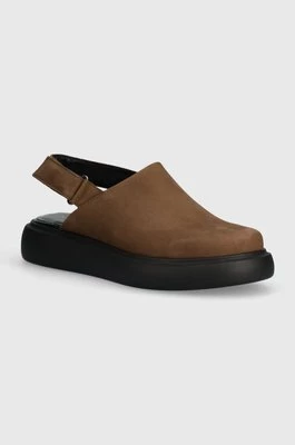 Vagabond Shoemakers sandały nubukowe BLENDA kolor brązowy na platformie 5519-350-19