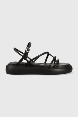 Vagabond Shoemakers sandały skórzane Blenda damskie kolor czarny na platformie 5519.801.20