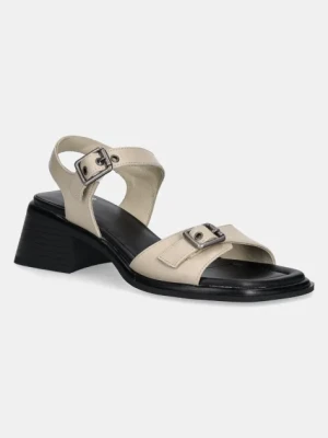 Vagabond Shoemakers sandały skórzane INES kolor beżowy 5911-101-37