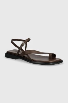 Vagabond Shoemakers sandały skórzane IZZY damskie kolor brązowy 5513-001-35