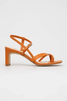 Vagabond Shoemakers sandały skórzane LUISA kolor pomarańczowy 5312.301.44