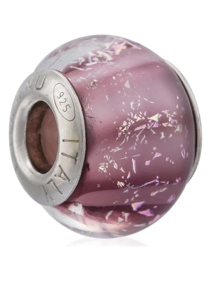 VALENTINA BEADS Szklany charms w kolorze szaroróżowym rozmiar: onesize