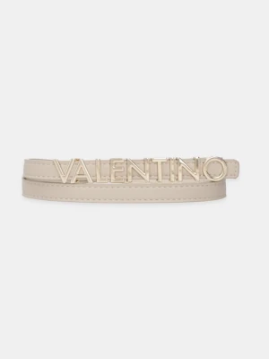 Valentino Bags pasek skórzany BELTY damski kolor beżowy VCS6W555