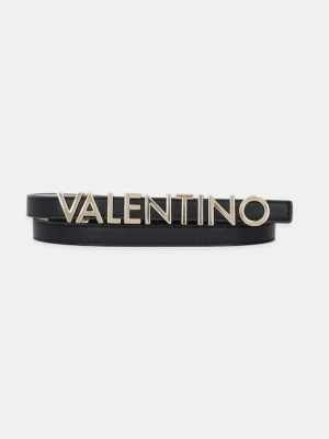Valentino Bags pasek skórzany BELTY damski kolor czarny VCS6W555