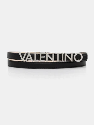 Valentino Bags pasek skórzany BELTY damski kolor czarny VCS6W555