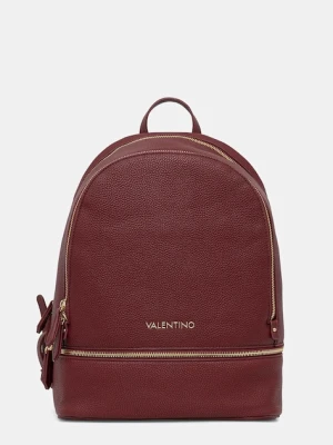Valentino Bags plecak damski kolor bordowy duży gładki VBS7LX02