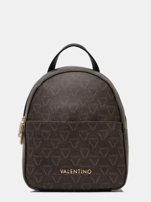Valentino Bags plecak damski kolor brązowy mały wzorzysty VBS8GT20