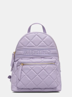 Valentino Bags plecak damski kolor fioletowy mały gładki VBS51O07