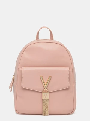 Valentino Bags plecak damski kolor różowy mały z aplikacją VBS9AK20