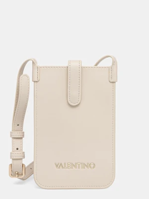 Valentino Bags pokrowiec na telefon damski z imitacji skóry CLIO RE beżowy