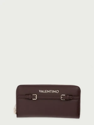 Valentino Bags portfel damski z imitacji skóry ARCHI brązowy