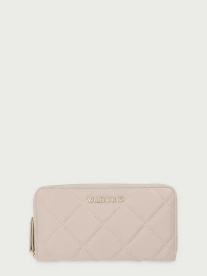 Valentino Bags portfel damski z imitacji skóry beżowy