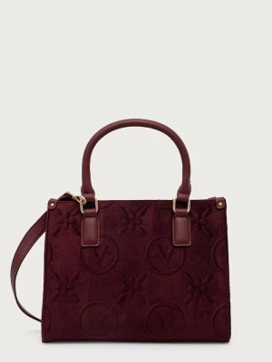 Valentino Bags torebka crossbody damska SAMBA VELVET bordowy