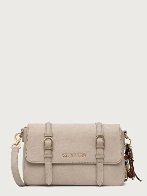 Valentino Bags torebka crossbody damska z imitacji zamszu WINNIE WINTER beżowy