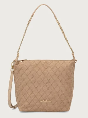 Valentino Bags torebka damska z imitacji zamszu MAKENA beżowy