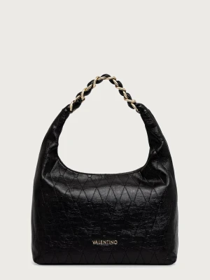 Valentino Bags torebka hobo damska z imitacji skóry CRYSTELLE czarny