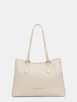 Valentino Bags torebka shopper damska z imitacji skóry beżowy