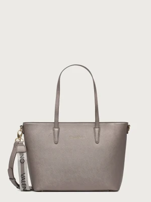 Valentino Bags torebka shopper damska z imitacji skóry beżowy
