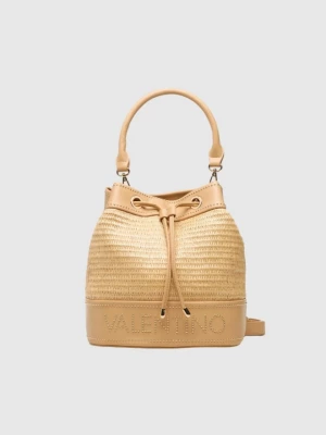 VALENTINO Beżowa torebka Float Bucket Bag Valentino by Mario Valentino