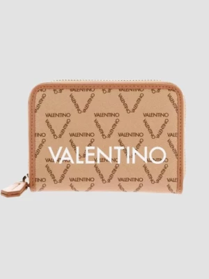 VALENTINO Beżowy mały portfel Liuto Valentino by Mario Valentino
