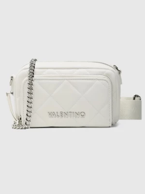 VALENTINO Biała pikowana torebka ocarina recycle haversack Valentino by Mario Valentino
