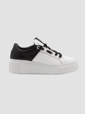 VALENTINO Biało-czarne sneakersy Baraga S Sneaker Lace-U, Rozmiar 40 Valentino by Mario Valentino